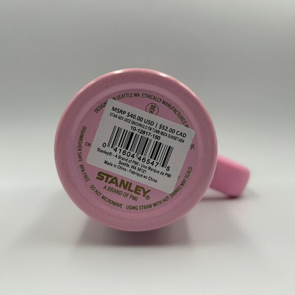 Stanley x LoveShackFancy 20oz Tumbler Quencher Pink Ibiza Sunset Authentic - Picture 4 of 8